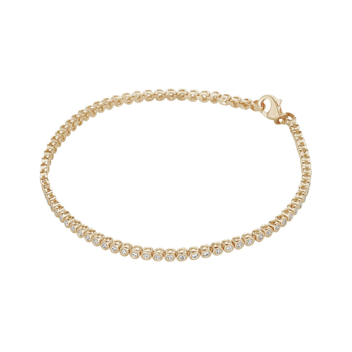9ct yellow gold jewel encrusted bracelet 