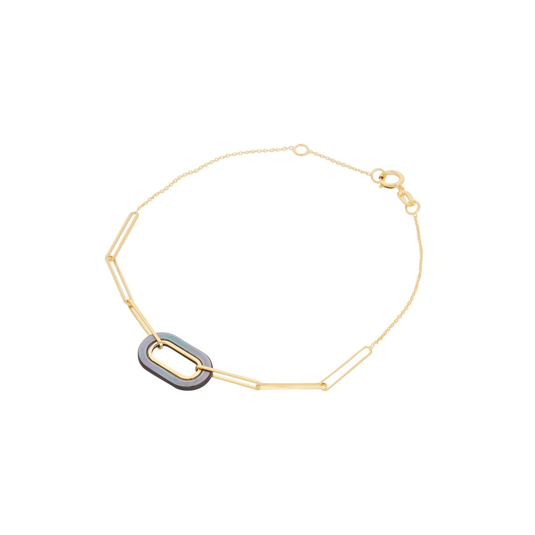 gold chain link bracelet 