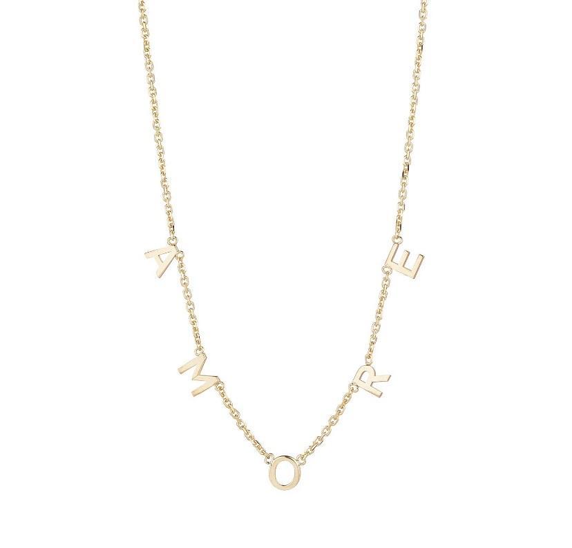 9ct gold AMORE necklace